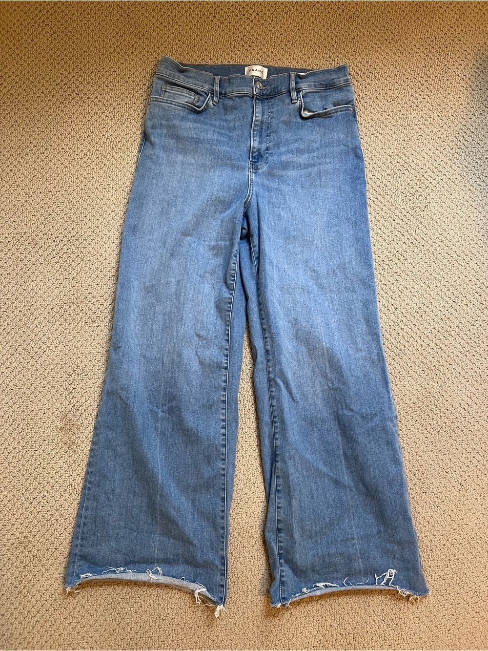 FRAME Le Slim Raw Fray Hem Palazzo
Jeans - Picture 2 of 4